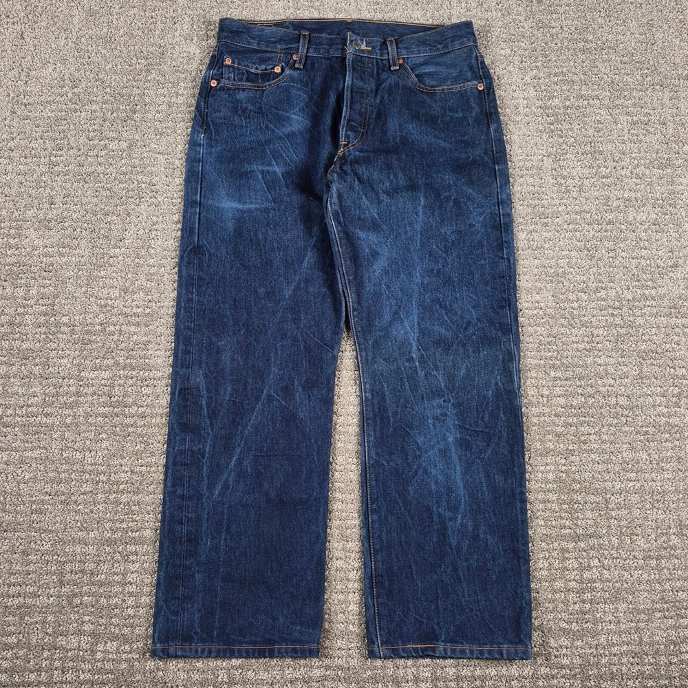 Vintage Levis 501xx Jeans 35x30 (32x28) Shrink to Fit 501 0000 Blue Denim Y2k